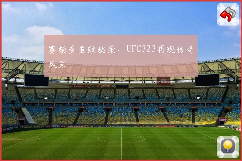 赛胡多虽败犹荣，UFC323再现传奇风采